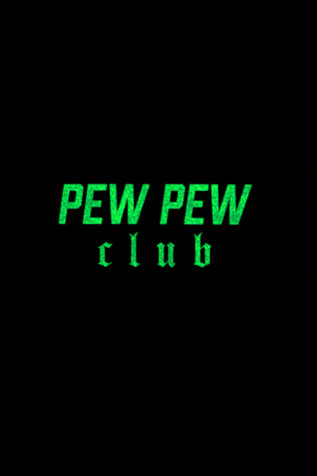 Glow-n-Dark | PEW PEW Club PVC Patch