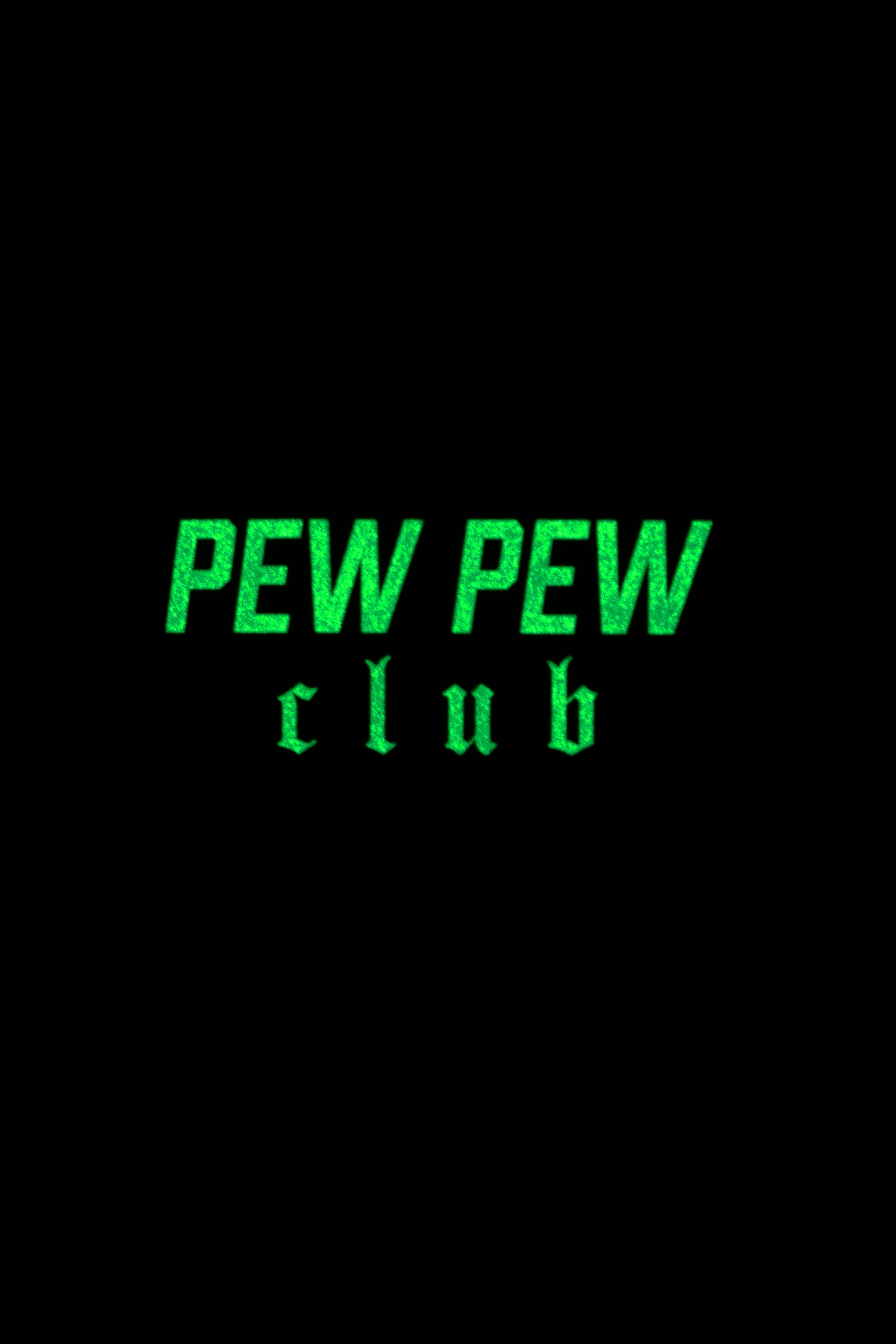 Glow-n-Dark | PEW PEW Club PVC Patch